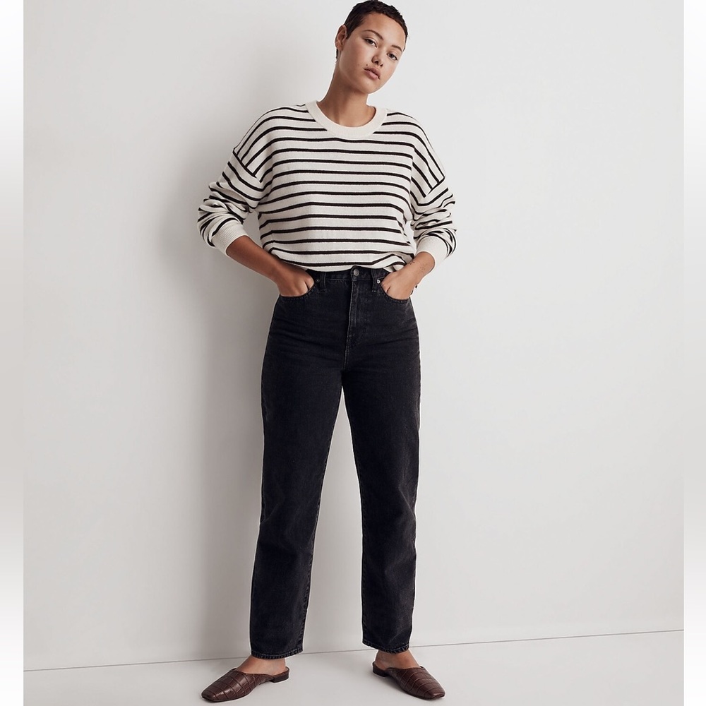 Madewell (Re)sponsible Cashmere Relaxed Sweater in Stripe NH382